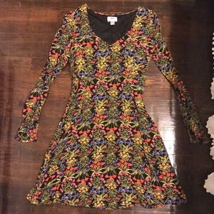 Floral long sleeve dress